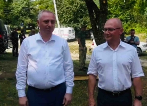 Бадра Гунба, Беслан Бигвава и Сергей Кириенко посетили высокогорное село Псху